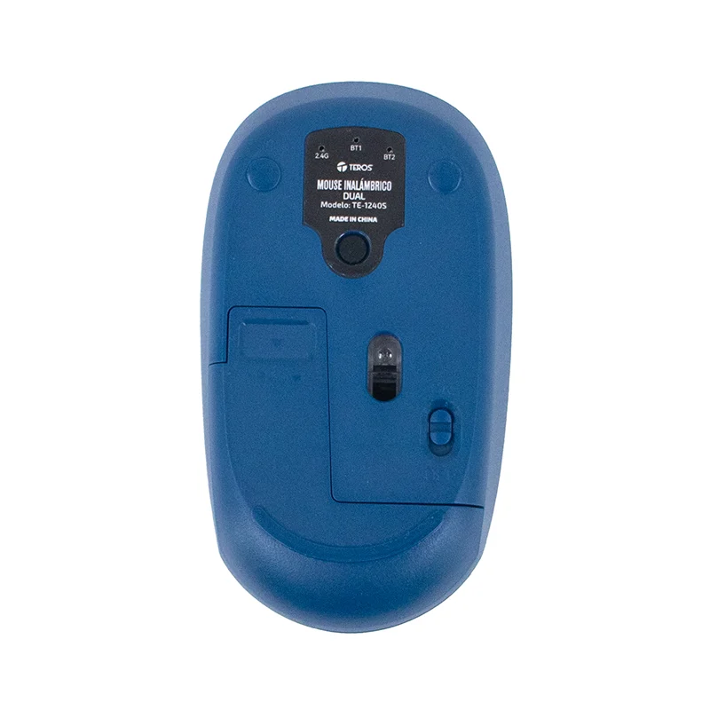 Mouse inalámbrico TEROS TE-1240S azul – Bluetooth 5.0 y USB 2.4 GHz – imagen 4 Mouse inalámbrico TEROS TE-1240S azul – Bluetooth 5.0 y USB 2.4 GHz – imagen 4